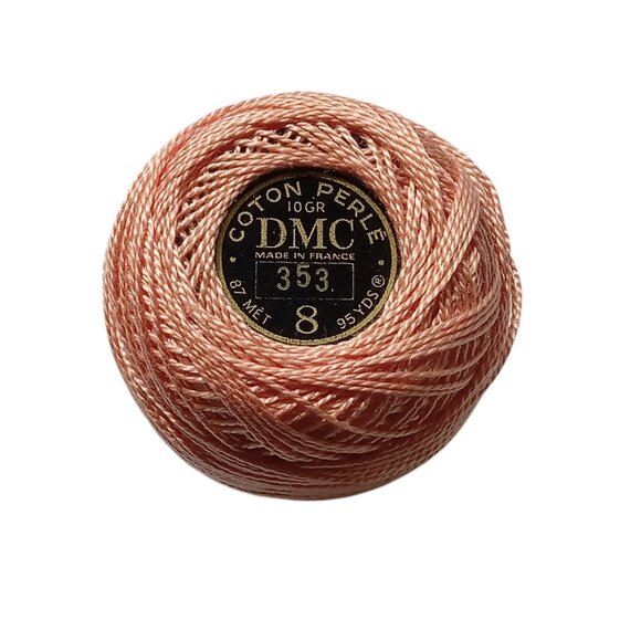 Coton Perle Other - 🎯 10 for $10 / DMC Coton Perle Light Coral Color 353 Size 8 Thread